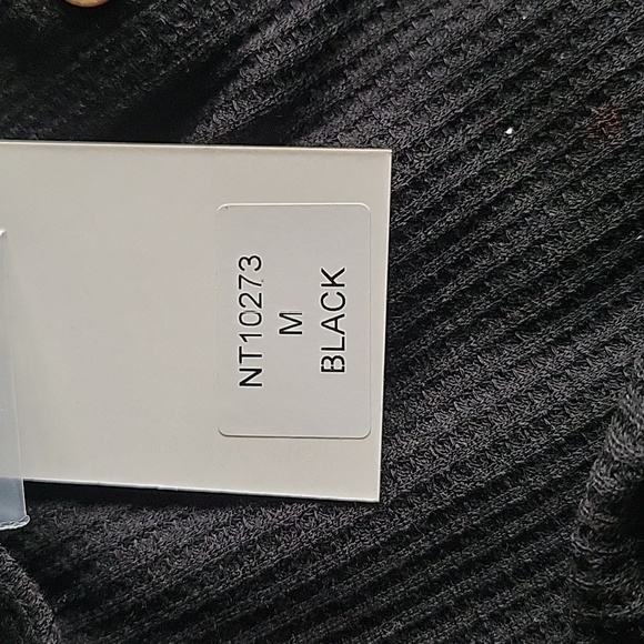 New In Black Textured Button-Up Top - Picture 7 of 7